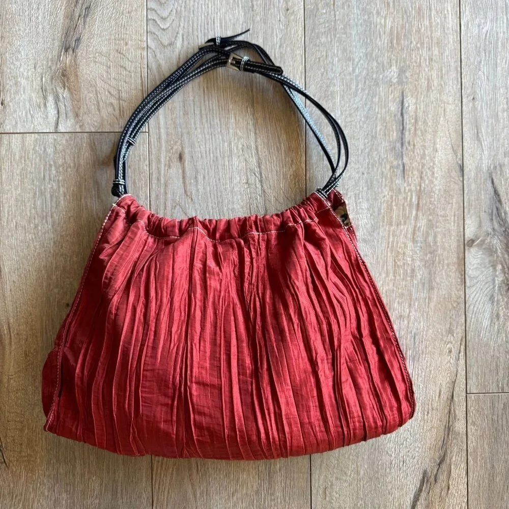 Jean Pierre Klifa X anteprima-nueve Crinkle Fabric Double Strap Shoulder Hobo